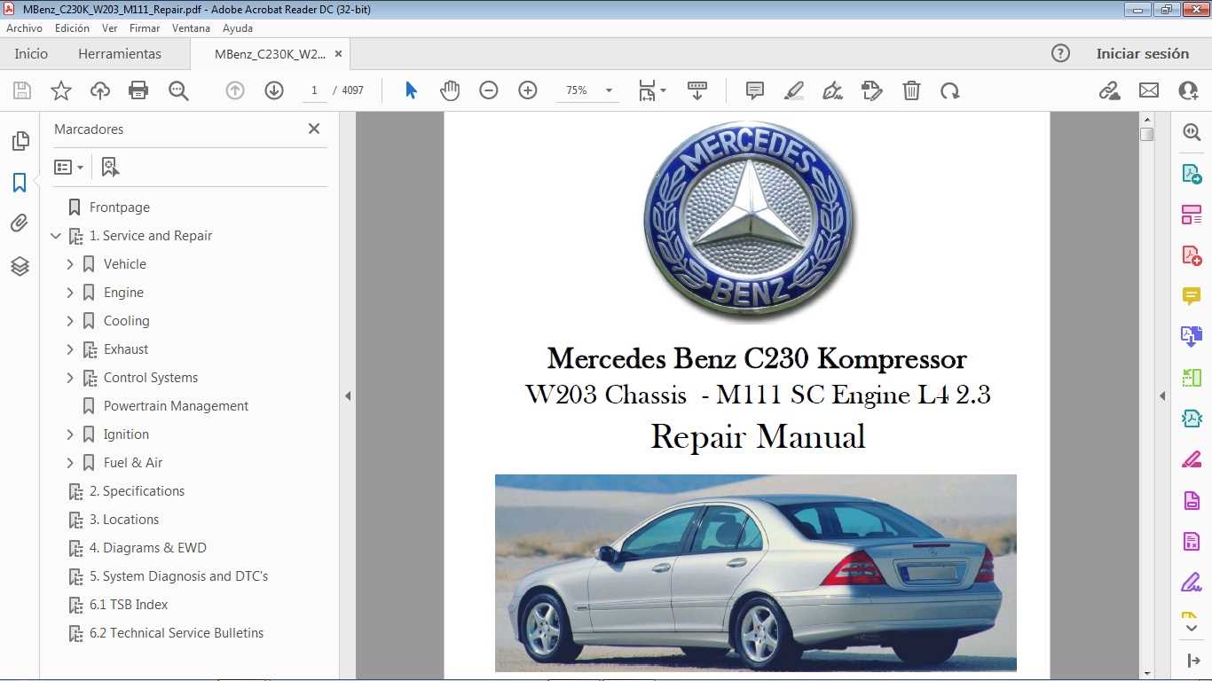 mercedes w203 repair manual