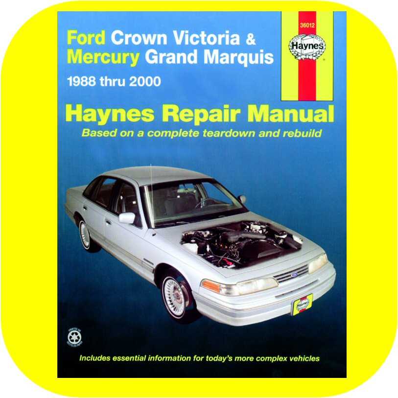 mercury grand marquis repair manual