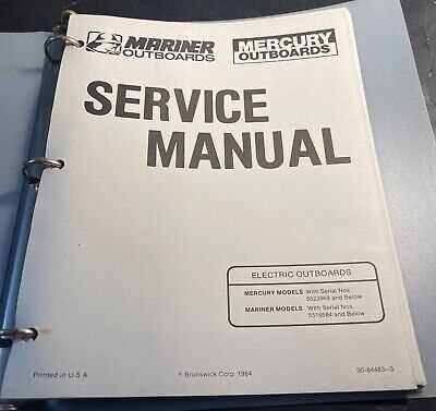 mercury mariner outboard motor repair manuals