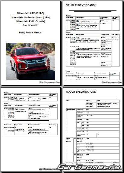 mitsubishi asx repair manual