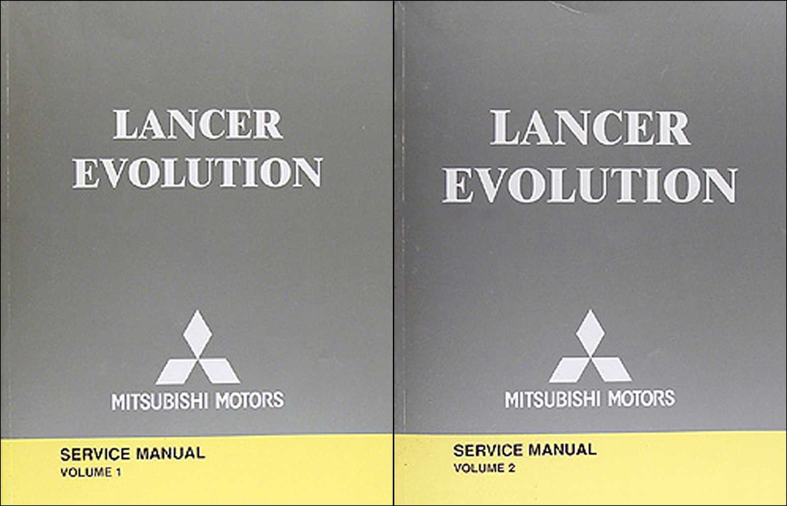 mitsubishi lancer evolution repair manual