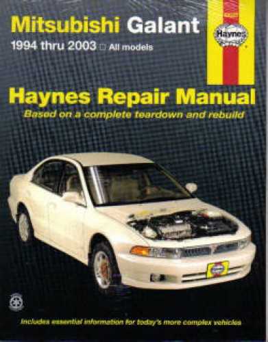 mitsubishi mirage 1997 repair manual