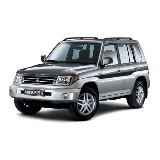 mitsubishi montero sport 1999 repair manual