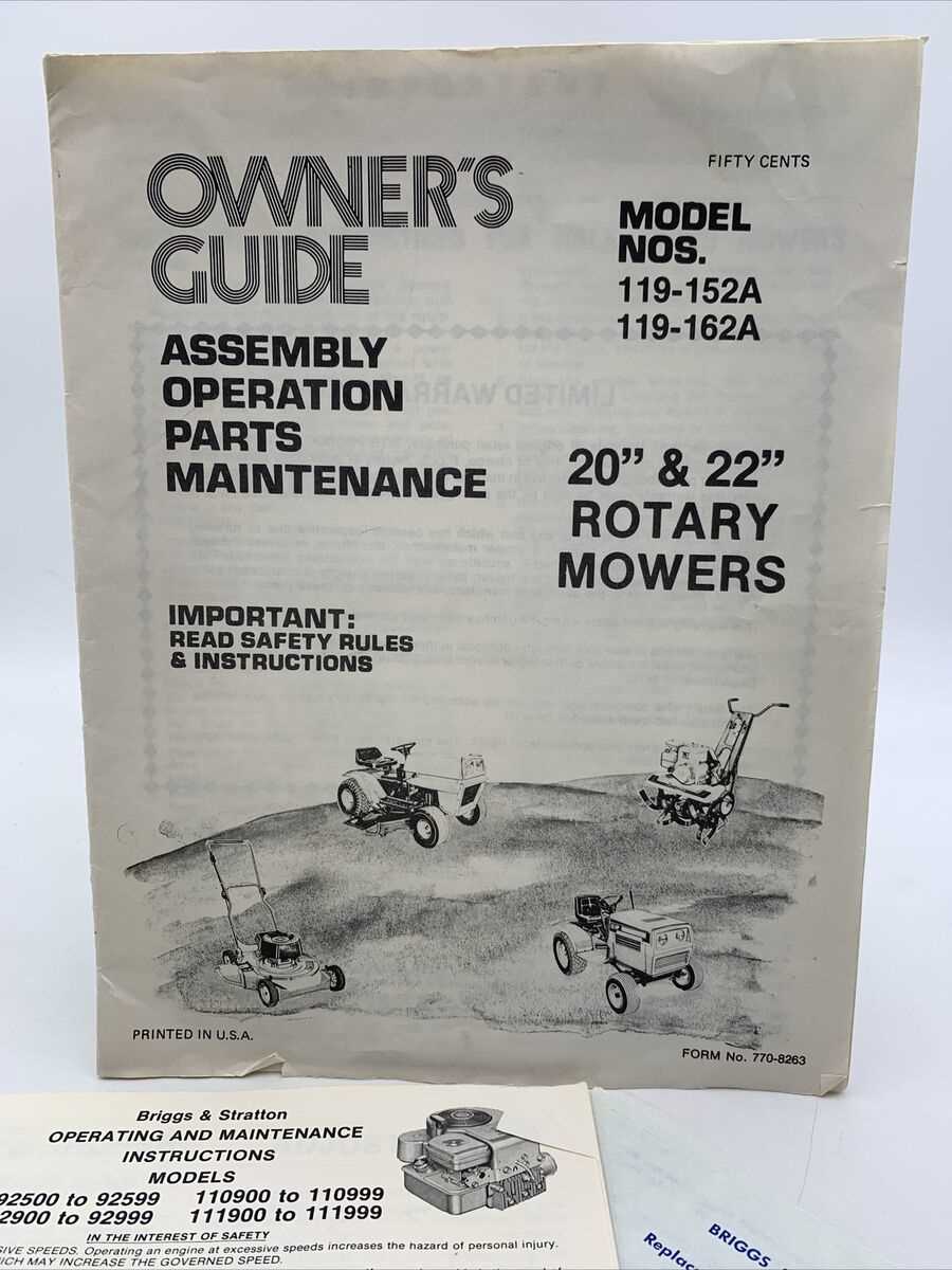 mtd lawn mower repair manuals