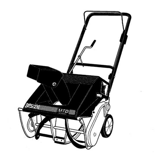 mtd snow thrower repair manual