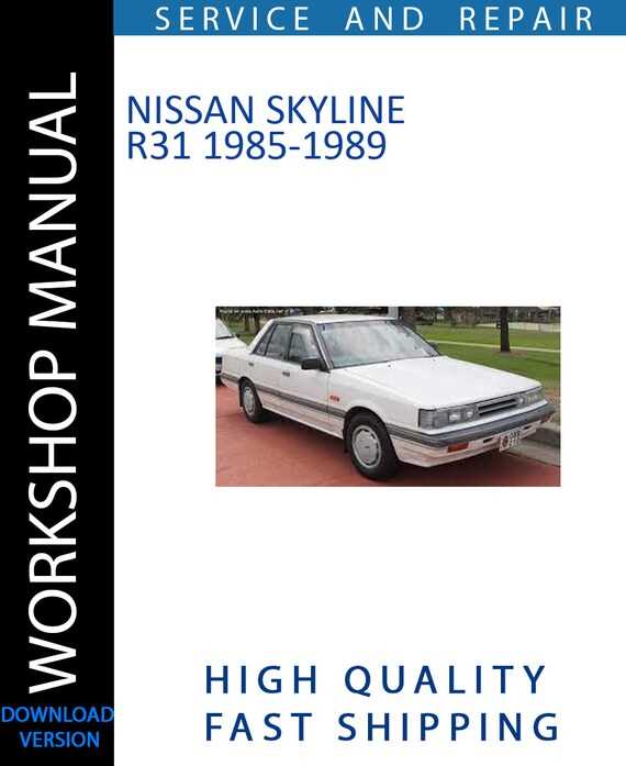 nissan skyline repair manual