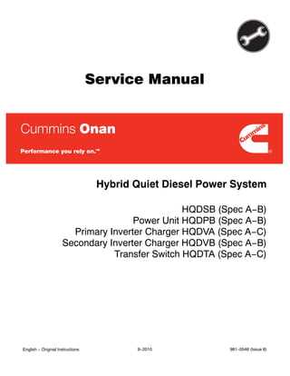 onan engine repair manual