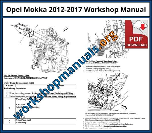 opel mokka repair manual