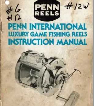 penn fishing reel repair manual