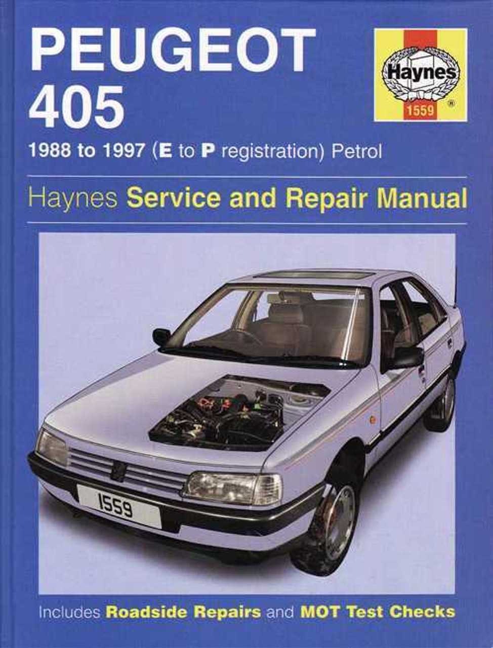 peugeot 405 repair manual