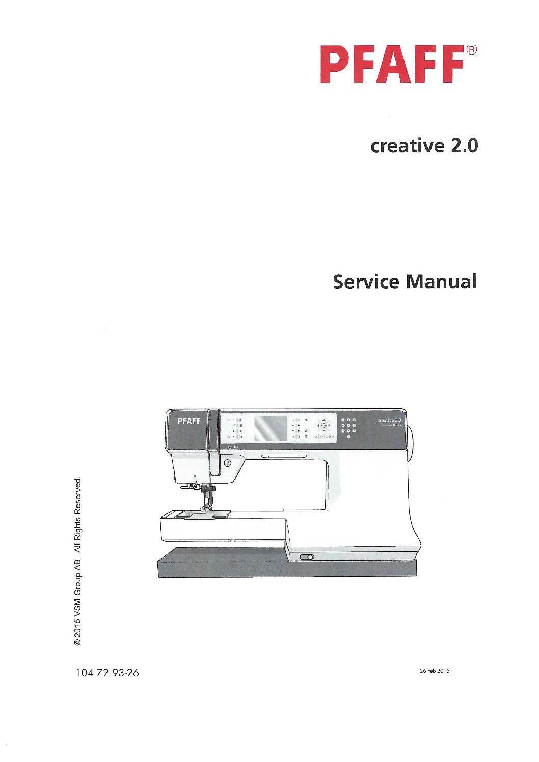 pfaff 7570 repair manual