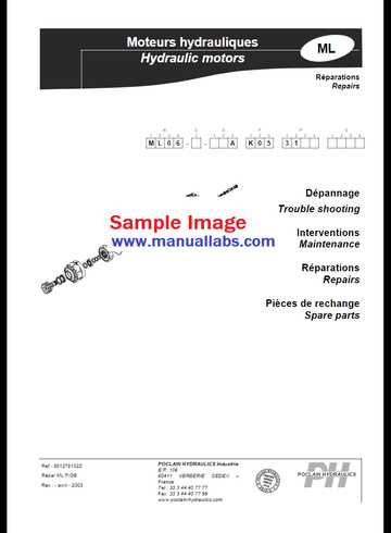 poclain motor repair manual