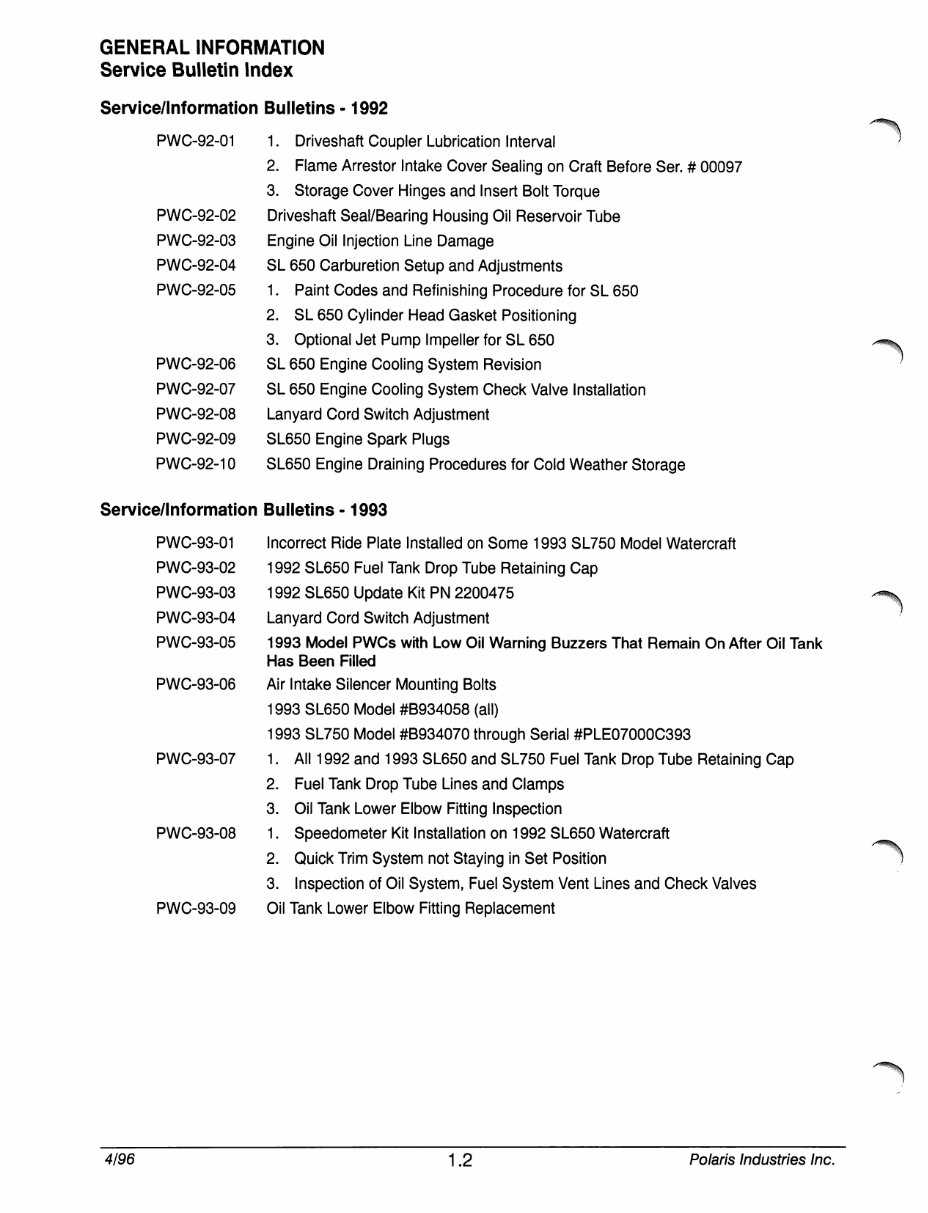 polaris jet ski repair manual