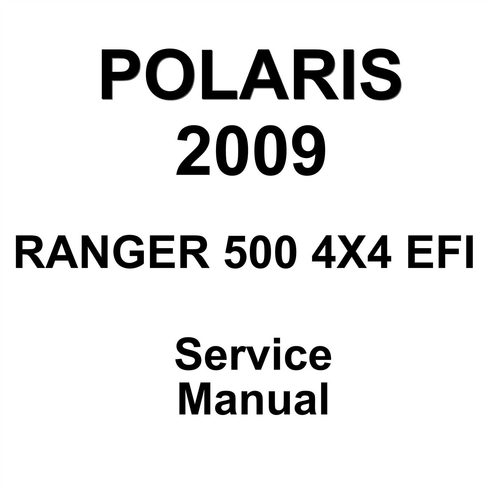 polaris ranger 500 repair manual