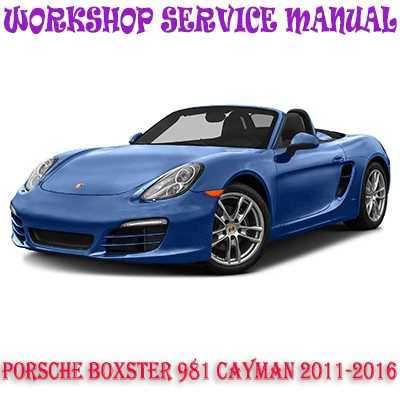 porsche cayman repair manual