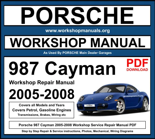 porsche cayman repair manual