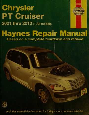 pt cruiser 2008 repair manual