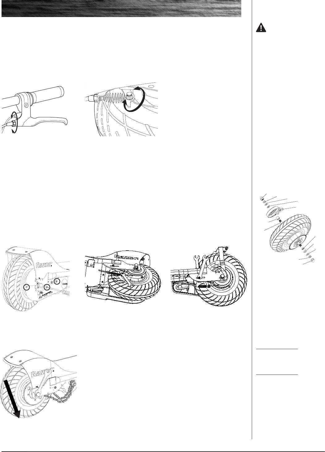 razor e300 repair manual