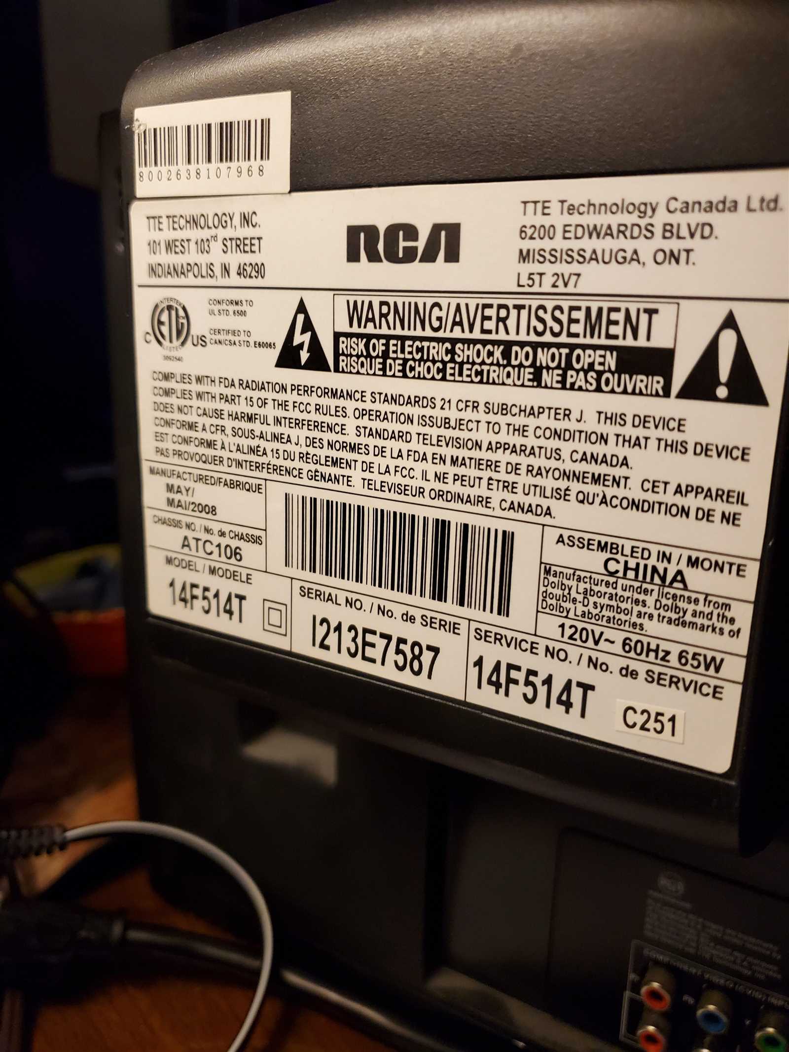 rca tv repair manual