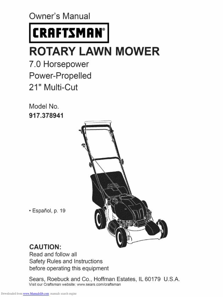 repair manual for craftsman lawn mower