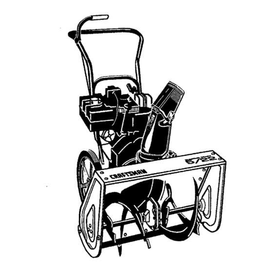 repair manual for craftsman snowblower