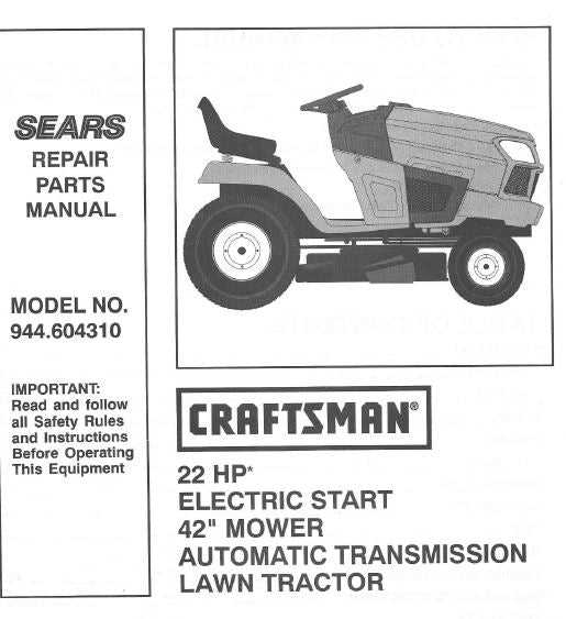 repair manual for husqvarna riding mower