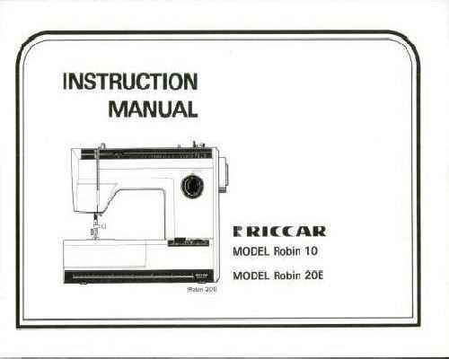 riccar sewing machine repair manual