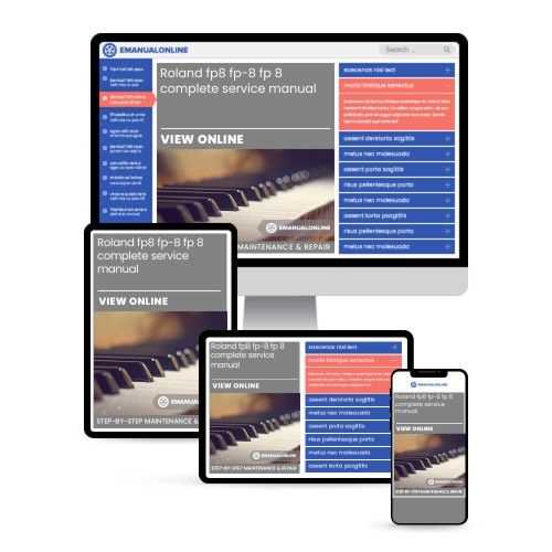 roland piano repair manual