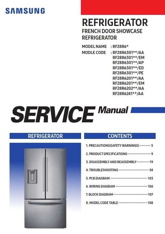 samsung appliance repair manual