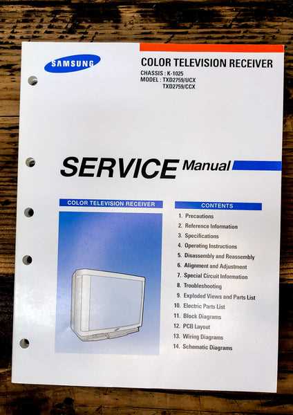 samsung tv repair manual