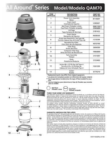 shop vac repair manual