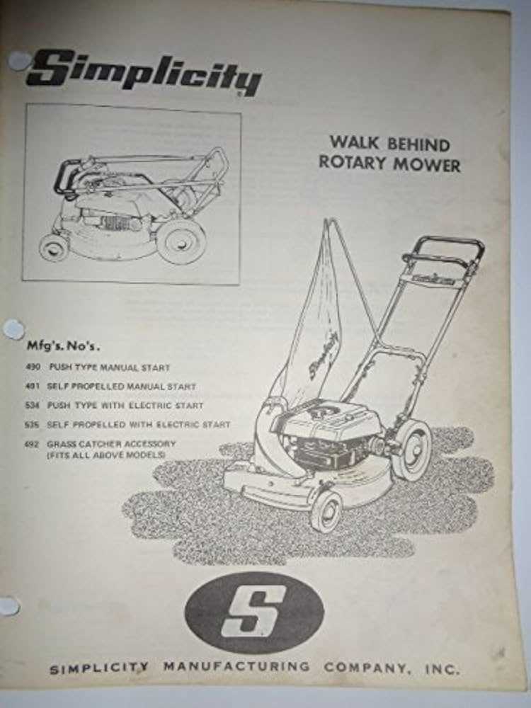 simplicity mower repair manual