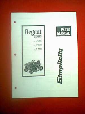 simplicity regent repair manual