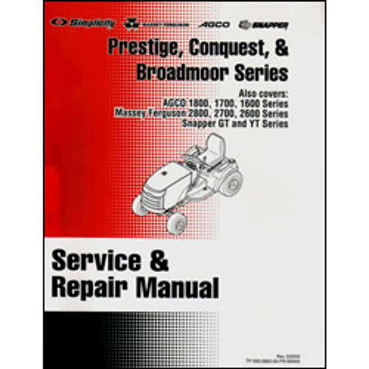 simplicity snowblower repair manual