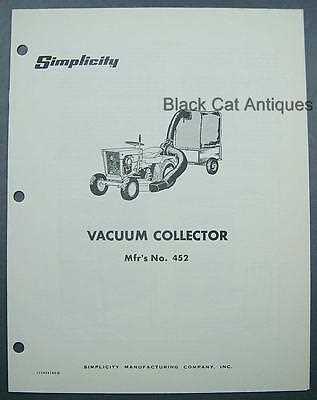 simplicity vacuum repair manual