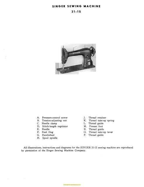 singer 31 15 repair manual