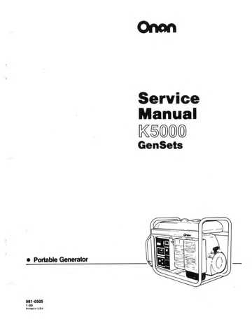 small generator repair manual