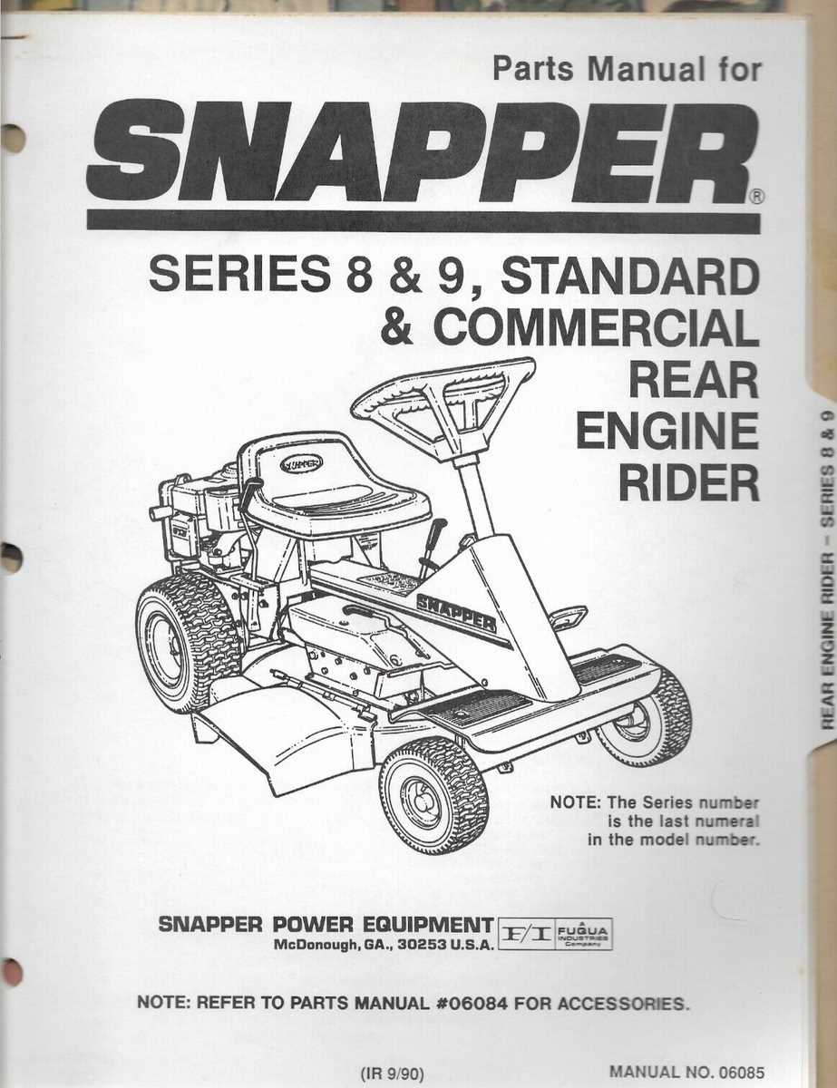 snapper rear engine repair manual