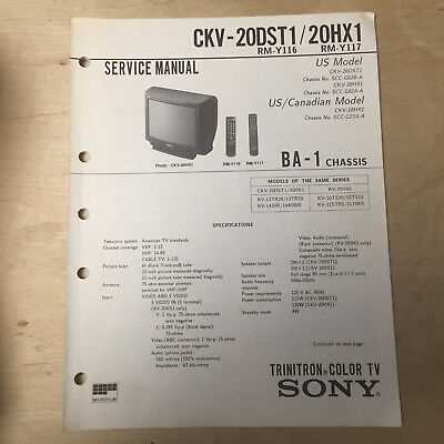 sony bravia repair manual