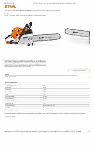 stihl ms 461 repair manual