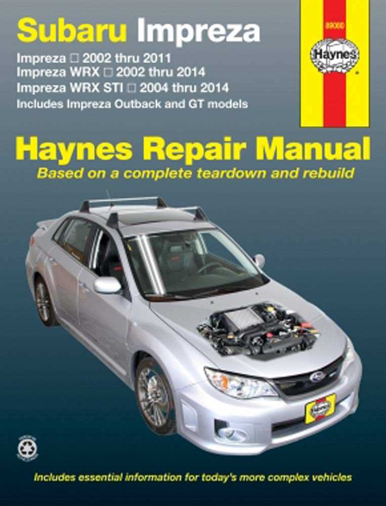 subaru crosstrek repair manual