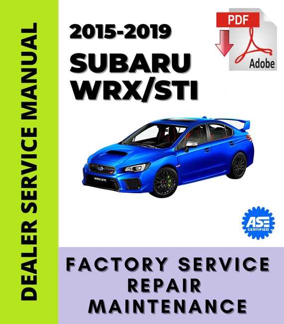 subaru sti repair manual