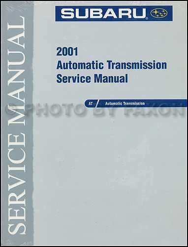 subaru transmission repair manual