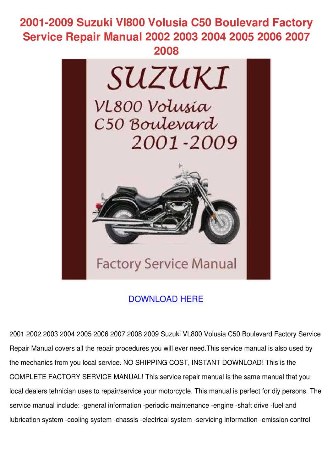 suzuki c50 repair manual