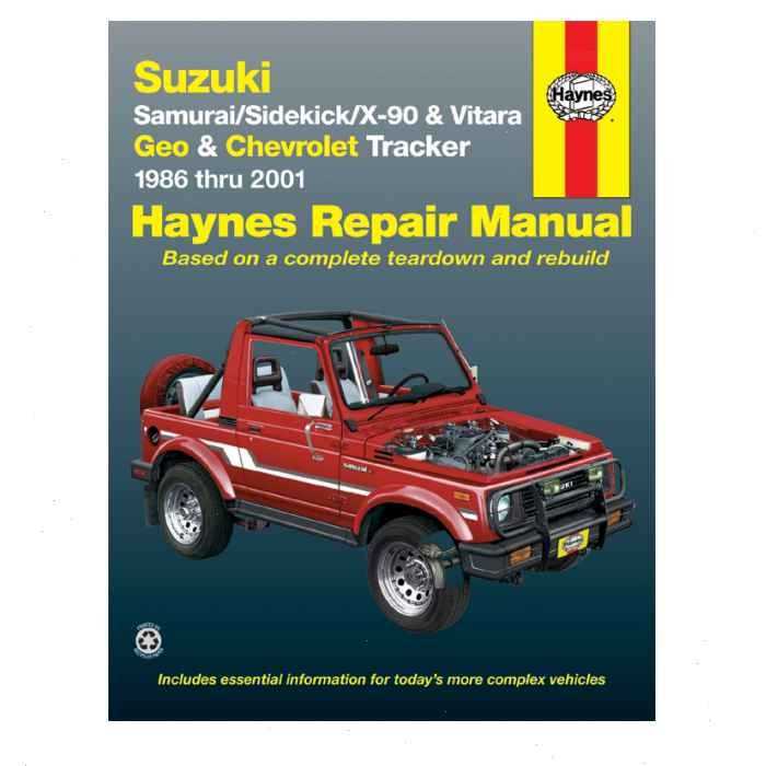 suzuki car repair manual