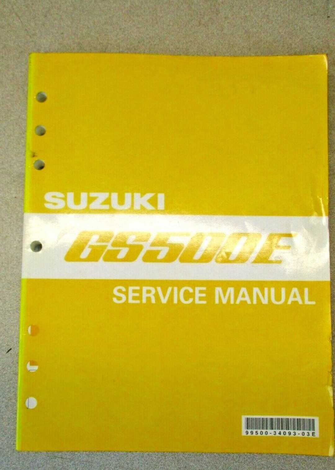 suzuki gs500e repair manual