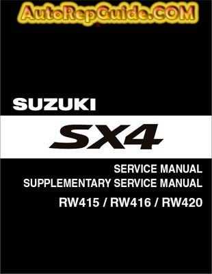 suzuki sx4 repair manual