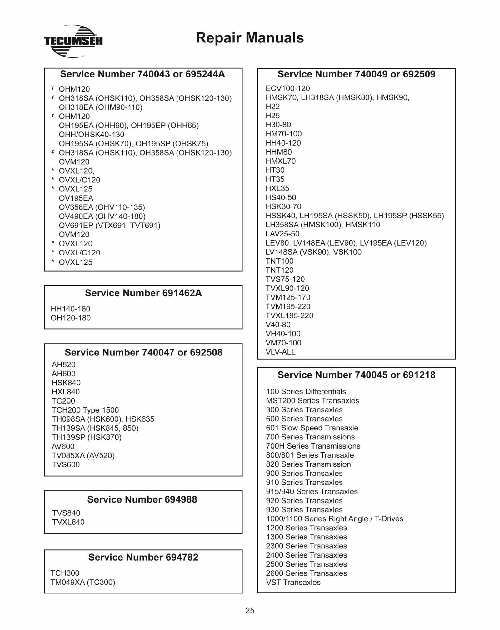 tecumseh ov358ea repair manual