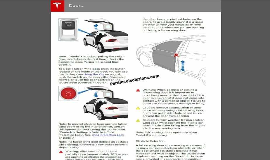 tesla model x repair manual