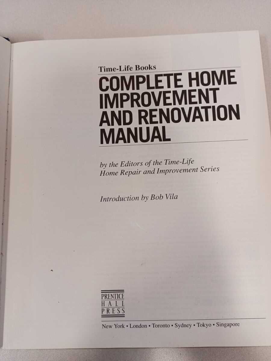 time life complete home repair manual